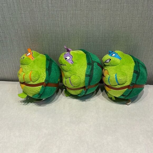 Ty Beanie Ballz TMNT Set Lot Teenage Mutant Ninja Turtles Plush Stuffed Animals - Picture 2 of 9